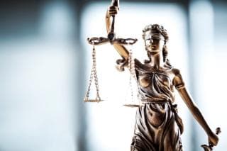 A statue of Justice