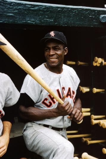 Baseball player holding a bat