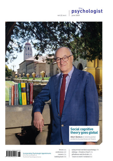 Psychologist front cover June 2009