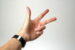 Hand gesturing