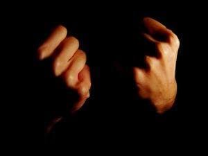 Two clenched fists