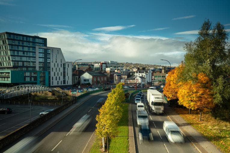 Sheffield view from above