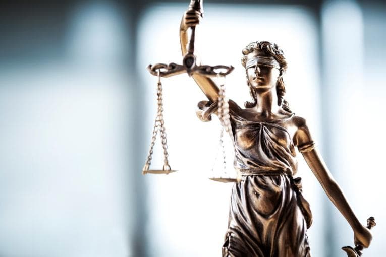 A statue of Justice